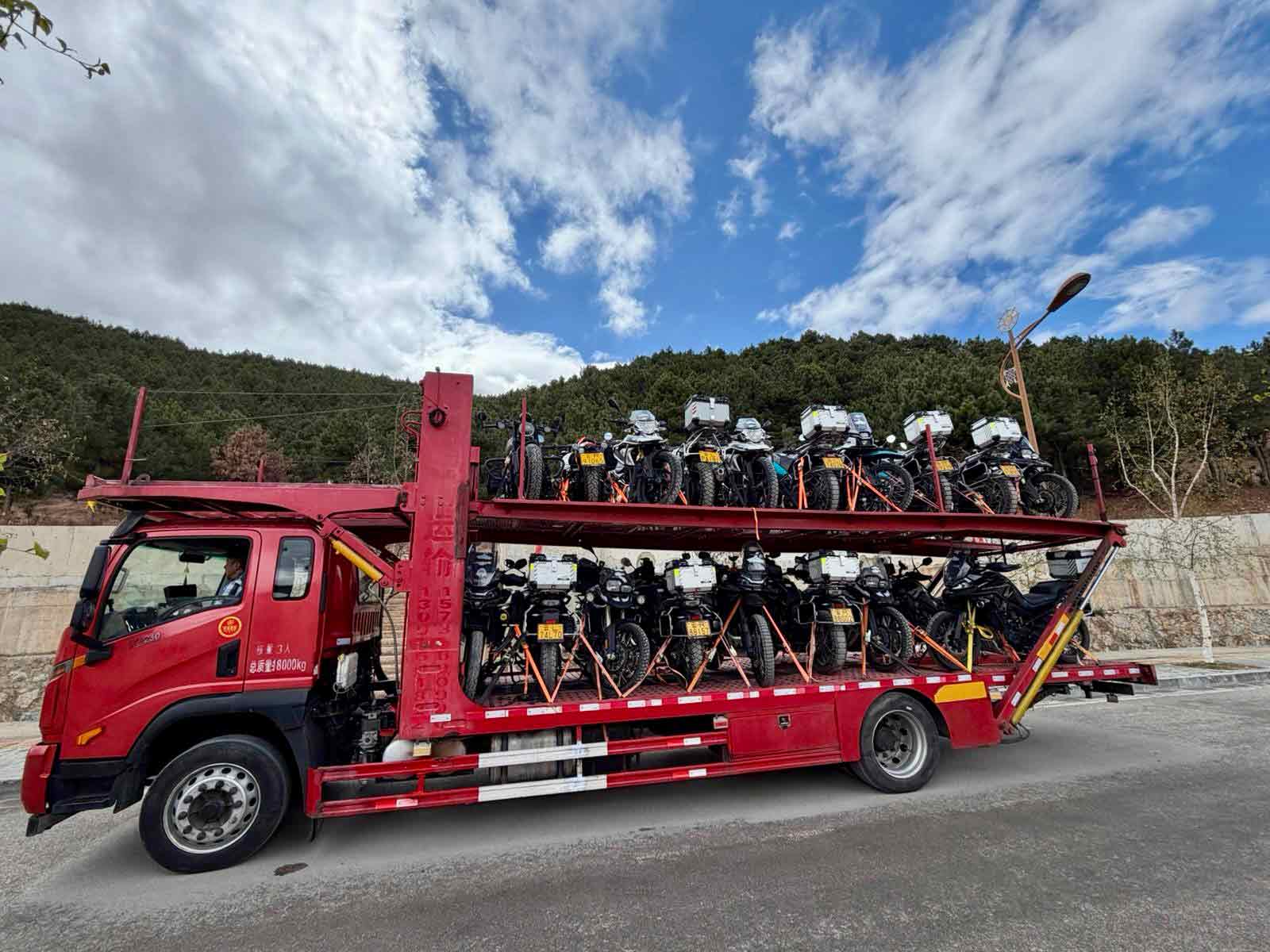 Logistik Motorrad Transport